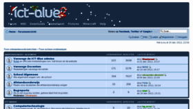 What Ict-blue.be website looked like in 2012 (11 years ago)