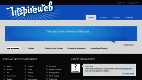 What Inspireweb.com website looked like in 2012 (11 years ago)