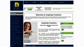 What Inspiringteachers.com website looked like in 2012 (11 years ago)