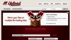 What Illupload.com website looked like in 2012 (13 years ago)