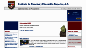 What Ices.edu.mx website looked like in 2013 (11 years ago)