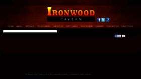 What Ironwoodtavern.com website looked like in 2013 (11 years ago)