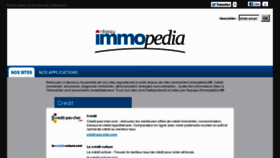 What Immopedia.fr website looked like in 2013 (11 years ago)