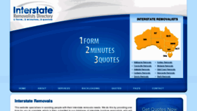 What Interstate-removalists-directory.com.au website looked like in 2013 (11 years ago)