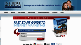 What Internetmarketingtofreedom.com website looked like in 2013 (11 years ago)
