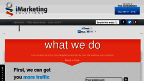 What Imarketingsolutions.com.au website looked like in 2013 (11 years ago)