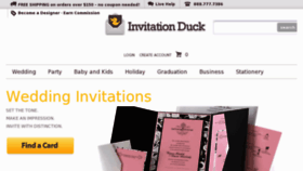 What Invitationduck.com website looked like in 2013 (11 years ago)