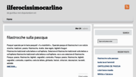 What Ilferocissimocarlino.com website looked like in 2013 (11 years ago)