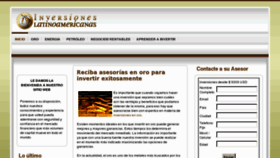 What Inversioneslatinoamericanas.com website looked like in 2013 (11 years ago)