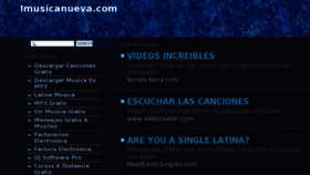 What Imusicanueva.com website looked like in 2013 (11 years ago)