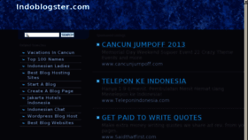 What Indoblogster.com website looked like in 2013 (11 years ago)