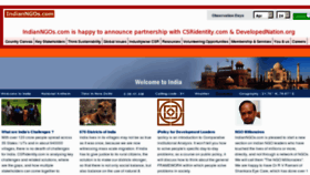 What Indianngos.com website looked like in 2013 (10 years ago)