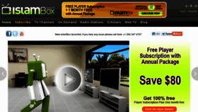 What Islambox.tv website looked like in 2013 (10 years ago)