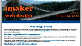 What Imaker.co.uk website looked like in 2013 (10 years ago)