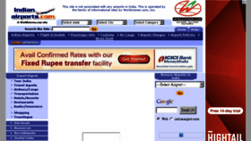 What Indianairports.com website looked like in 2013 (10 years ago)
