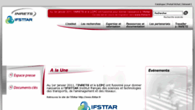 What Inrets.fr website looked like in 2013 (10 years ago)