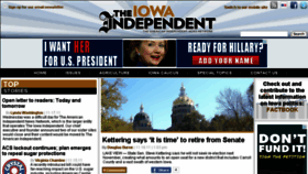 What Iowaindependent.com website looked like in 2013 (10 years ago)
