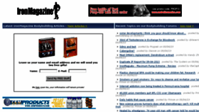 What Ironmag.net website looked like in 2013 (10 years ago)
