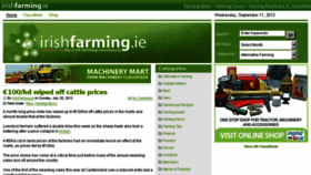 What Irishfarming.ie website looked like in 2013 (10 years ago)