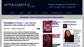 What Iptegrity.com website looked like in 2013 (10 years ago)