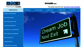 What Inroads.com website looked like in 2013 (10 years ago)