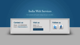 What Indiawebservices.in website looked like in 2013 (10 years ago)
