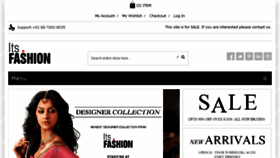What Itsfashion.in website looked like in 2013 (10 years ago)