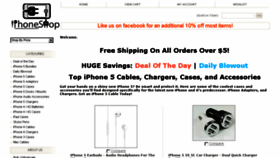 What Iphoneshop.net website looked like in 2013 (10 years ago)