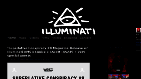 What Illuminatiams.com website looked like in 2013 (10 years ago)