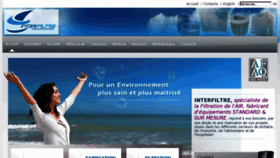 What Interfiltre.fr website looked like in 2013 (10 years ago)