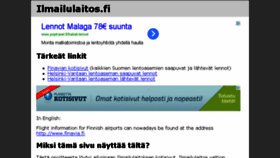 What Ilmailulaitos.fi website looked like in 2013 (10 years ago)