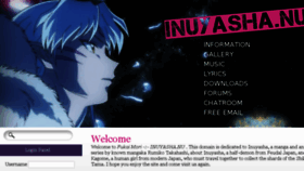 What Inuyasha.nu website looked like in 2013 (10 years ago)