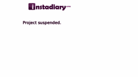 What Instadiary.com website looked like in 2013 (10 years ago)