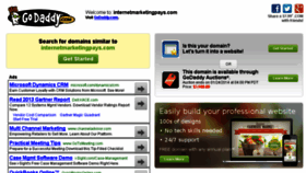 What Internetmarketingpays.com website looked like in 2013 (10 years ago)