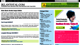 What Iklantotal.com website looked like in 2013 (10 years ago)
