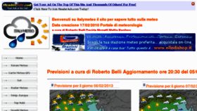 What Italymeteo.it website looked like in 2013 (10 years ago)