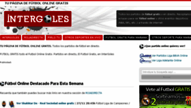 What Intergoles.es website looked like in 2013 (10 years ago)