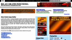 What Iklangratisindonesia.com website looked like in 2013 (10 years ago)