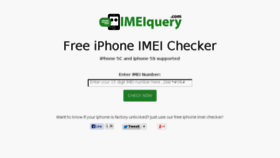 What Imeiquery.com website looked like in 2013 (10 years ago)
