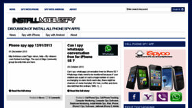 What Installmobilespy.com website looked like in 2013 (10 years ago)