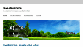 What Investeerimine.com website looked like in 2013 (10 years ago)