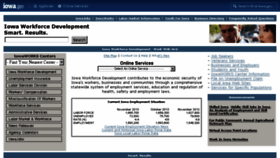 What Iowaworkforce.com website looked like in 2013 (10 years ago)