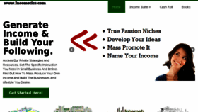 What Incometics.com website looked like in 2014 (10 years ago)
