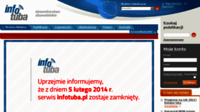What Infotuba.pl website looked like in 2014 (10 years ago)