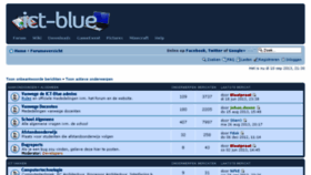 What Ict-blue.be website looked like in 2014 (10 years ago)