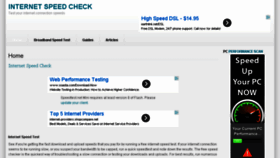 What Internetspeedcheck.co.uk website looked like in 2014 (10 years ago)