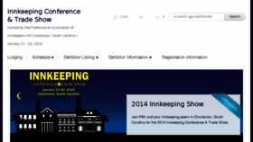 What Innkeepingshow.com website looked like in 2014 (10 years ago)