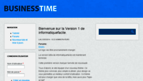 What Informatiquefacile.livehost.fr website looked like in 2014 (10 years ago)