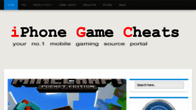 What Iphone-game-cheats.com website looked like in 2014 (10 years ago)