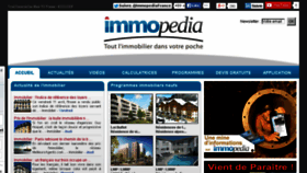 What Immopedia.fr website looked like in 2014 (10 years ago)